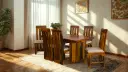 Apex 6 seater Dining set in Honey Finish