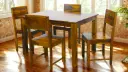 Notch 4 Seater Dining Set in Honey Finish