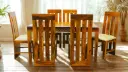 Spira 6 Seater Dining Set in Honey Finish