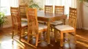 Takhat 6 Seater Dining Set in Honey Finish