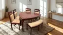 Triangle 6 Seater Dining Set in Honey FInish