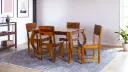 Vibe 4 Seater Dining Set in Honey Finish
