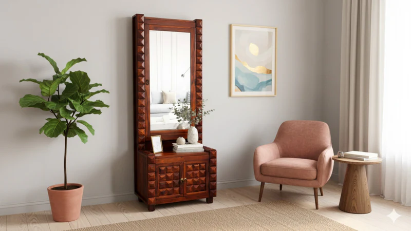 Diamond Dresser in Honey Finish