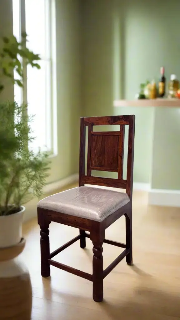 Rustic Dining Chair in Honey Finish