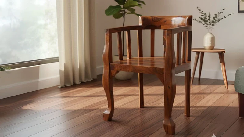 Spinner Arm Chair in Honey Finish