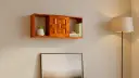 Woven Wall Shelf in Honey Finish
