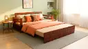 Diamond Sofa cum Bed in Honey Finish