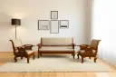 Majestic 5 seater sofa set in Honey Finish