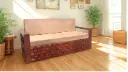 Woven Sofa cum Bed in Honey Finish