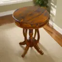 Flower Round Table in Honey Finish
